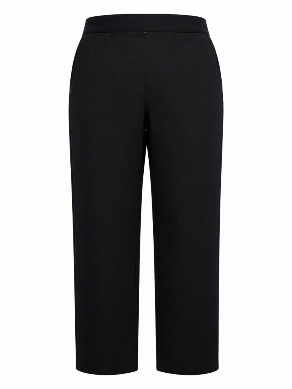 Chico's Black Straight Leg Pants Women Size 1 Short Slimming